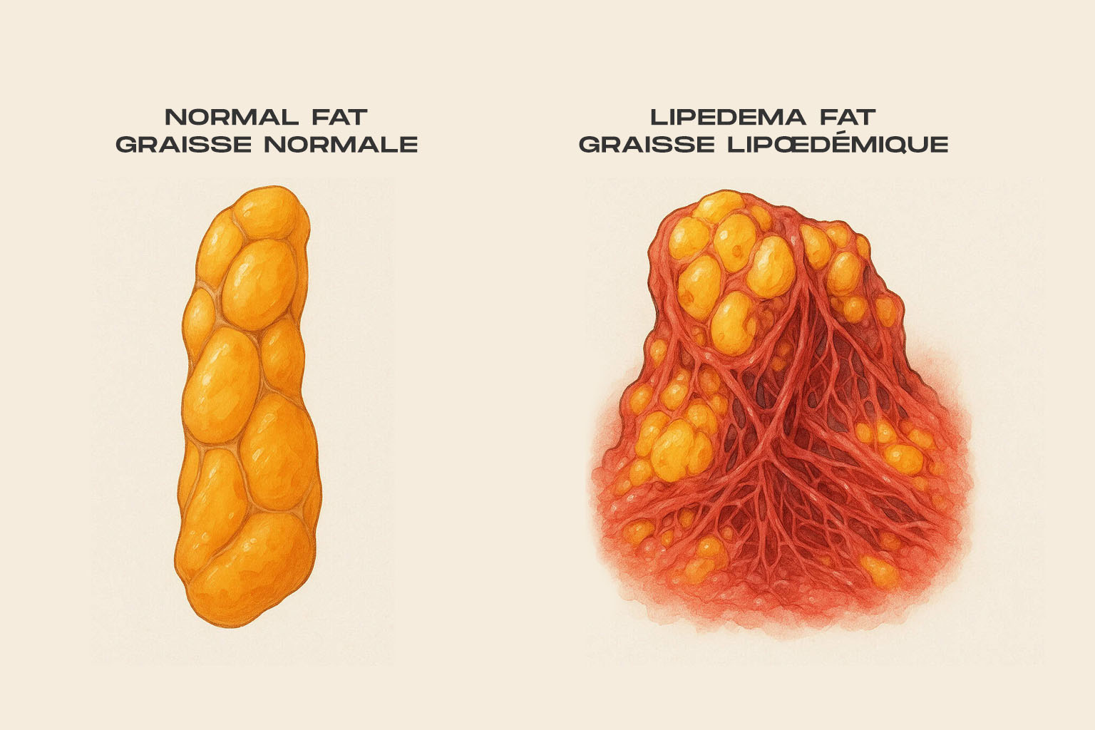 Lipedema Fat vs. Normal Fat